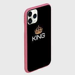 Чехол iPhone 11 Pro матовый Король, цвет: 3D-малиновый — фото 2