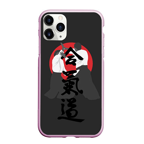 Чехол iPhone 11 Pro матовый Aikido / 3D-Розовый – фото 1