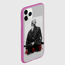 Чехол iPhone 11 Pro матовый Морихэй Уэсиба, цвет: 3D-фиолетовый — фото 2