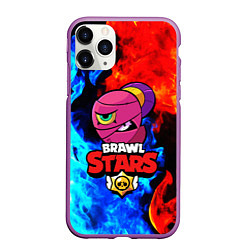 Чехол iPhone 11 Pro матовый BRAWL STARS TARA, цвет: 3D-фиолетовый