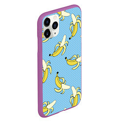 Чехол iPhone 11 Pro матовый Banana art, цвет: 3D-фиолетовый — фото 2