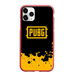 Чехол iPhone 11 Pro матовый PUBG, цвет: 3D-красный