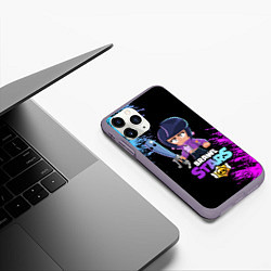 Чехол iPhone 11 Pro матовый BRAWL STARS BIBI, цвет: 3D-серый — фото 2