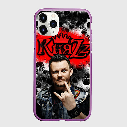 Чехол iPhone 11 Pro матовый Князь / 3D-Фиолетовый – фото 1