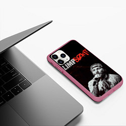 Чехол iPhone 11 Pro матовый Limp Bizkit, цвет: 3D-малиновый — фото 2