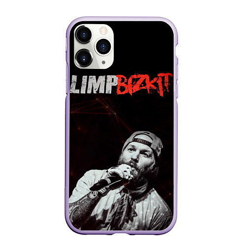 Чехол iPhone 11 Pro матовый Limp Bizkit / 3D-Светло-сиреневый – фото 1