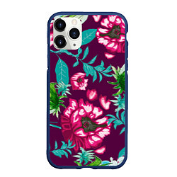 Чехол iPhone 11 Pro матовый Цветы