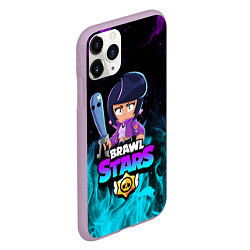 Чехол iPhone 11 Pro матовый BRAWL STARS BIBI, цвет: 3D-сиреневый — фото 2