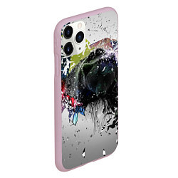 Чехол iPhone 11 Pro матовый Бурый медведь, цвет: 3D-розовый — фото 2