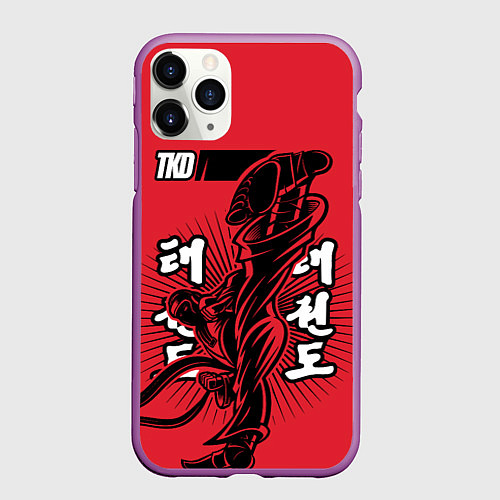 Чехол iPhone 11 Pro матовый TKD / 3D-Фиолетовый – фото 1
