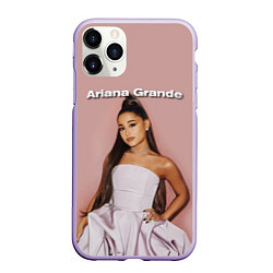 Чехол iPhone 11 Pro матовый Ariana Grande Ариана Гранде, цвет: 3D-светло-сиреневый