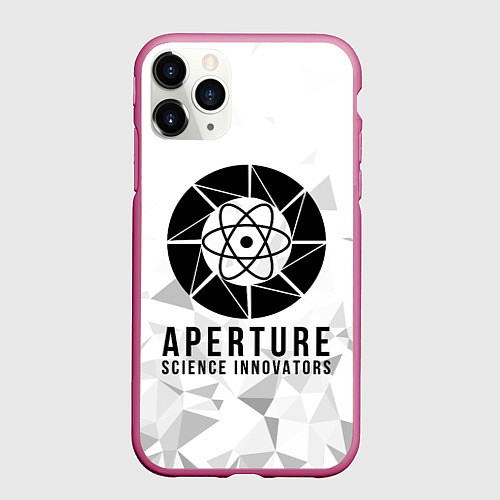 Чехол iPhone 11 Pro матовый PORTAL / 3D-Малиновый – фото 1