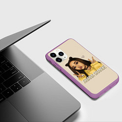Чехол iPhone 11 Pro матовый Ariana Grande Ариана Гранде, цвет: 3D-фиолетовый — фото 2