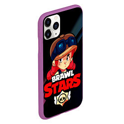 Чехол iPhone 11 Pro матовый Brawl Stars - Jessie, цвет: 3D-фиолетовый — фото 2