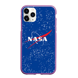 Чехол iPhone 11 Pro матовый NASA, цвет: 3D-фиолетовый