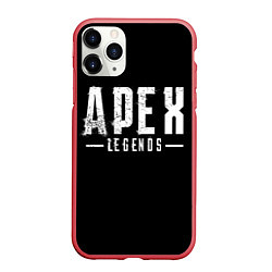 Чехол iPhone 11 Pro матовый Apex Legends, цвет: 3D-красный