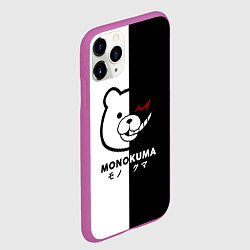 Чехол iPhone 11 Pro матовый Monokuma, цвет: 3D-фиолетовый — фото 2