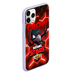 Чехол iPhone 11 Pro матовый BRAWL STARS CROW, цвет: 3D-светло-сиреневый — фото 2