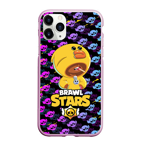 Чехол iPhone 11 Pro матовый BRAWL STARS SALLY LEON / 3D-Розовый – фото 1