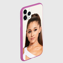Чехол iPhone 11 Pro матовый Ariana Grande Ариана Гранде, цвет: 3D-фиолетовый — фото 2