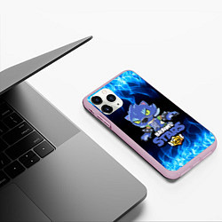 Чехол iPhone 11 Pro матовый BRAWL STARS LEON ОБОРОТЕНЬ, цвет: 3D-розовый — фото 2