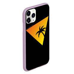 Чехол iPhone 11 Pro матовый Triangle sun, цвет: 3D-сиреневый — фото 2