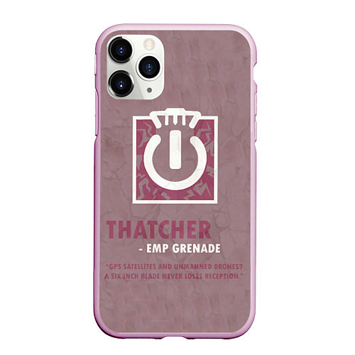 Чехол iPhone 11 Pro матовый Thatcher / 3D-Розовый – фото 1