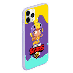 Чехол iPhone 11 Pro матовый BRAWL STARS BEA, цвет: 3D-светло-сиреневый — фото 2