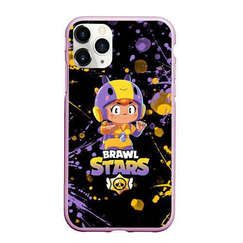 Чехол iPhone 11 Pro матовый BRAWL STARS BEA / 3D-Розовый – фото 1