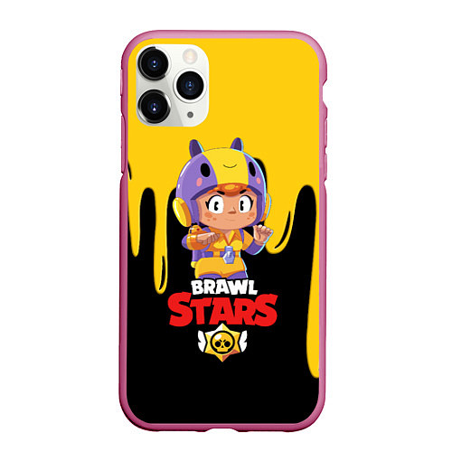 Чехол iPhone 11 Pro матовый BRAWL STARS BEA / 3D-Малиновый – фото 1