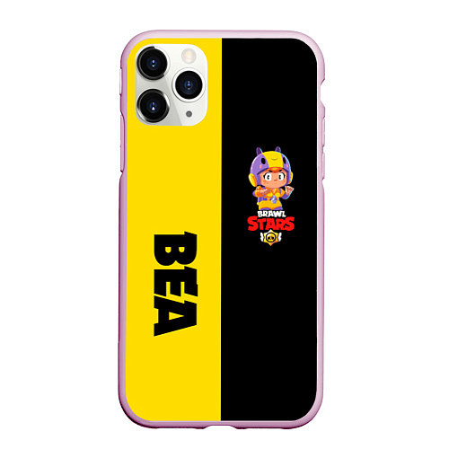 Чехол iPhone 11 Pro матовый BRAWL STARS BEA / 3D-Розовый – фото 1