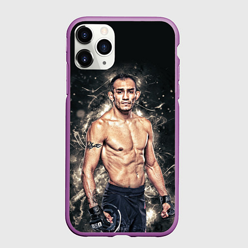 Чехол iPhone 11 Pro матовый Тони Фергюсон / 3D-Фиолетовый – фото 1