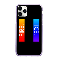 Чехол iPhone 11 Pro матовый FIRE ICE