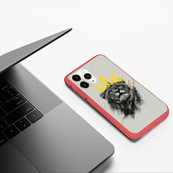 Чехол iPhone 11 Pro матовый King, цвет: 3D-красный — фото 2