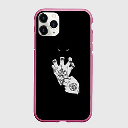 Чехол iPhone 11 Pro матовый Выжигющий Искру, цвет: 3D-малиновый