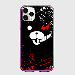 Чехол iPhone 11 Pro матовый MONOKUMA, цвет: 3D-фиолетовый