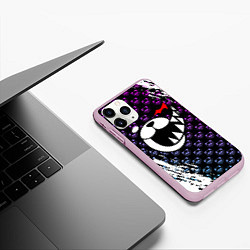 Чехол iPhone 11 Pro матовый MONOKUMA, цвет: 3D-розовый — фото 2