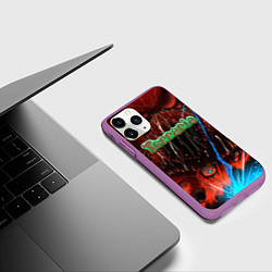 Чехол iPhone 11 Pro матовый Terraria, цвет: 3D-фиолетовый — фото 2