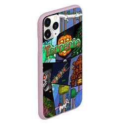 Чехол iPhone 11 Pro матовый Terraria, цвет: 3D-розовый — фото 2