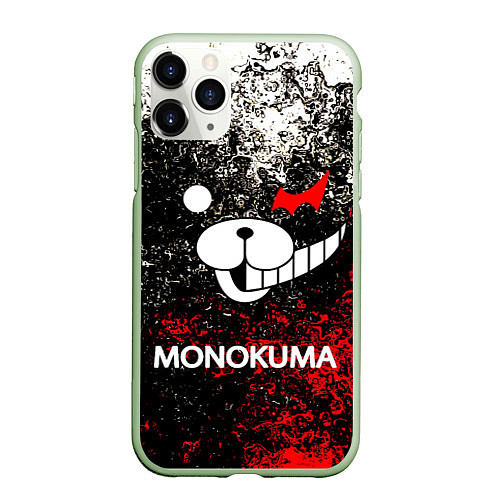 Чехол iPhone 11 Pro матовый MONOKUMA / 3D-Салатовый – фото 1