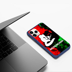 Чехол iPhone 11 Pro матовый MONOKUMA, цвет: 3D-тёмно-синий — фото 2