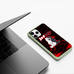 Чехол iPhone 11 Pro матовый MONOKUMA, цвет: 3D-салатовый — фото 2