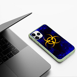 Чехол iPhone 11 Pro матовый BIOHAZARD, цвет: 3D-салатовый — фото 2