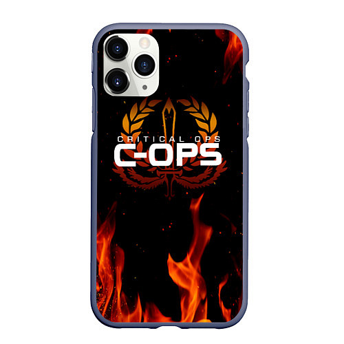 Чехол iPhone 11 Pro матовый CRITICAL OPS C-OPS / 3D-Серый – фото 1