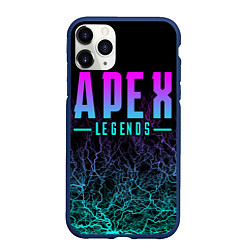 Чехол iPhone 11 Pro матовый Apex Legends, цвет: 3D-тёмно-синий