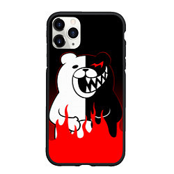 Чехол iPhone 11 Pro матовый MONOKUMA, цвет: 3D-черный