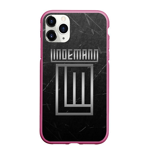 Чехол iPhone 11 Pro матовый LINDEMANN / 3D-Малиновый – фото 1