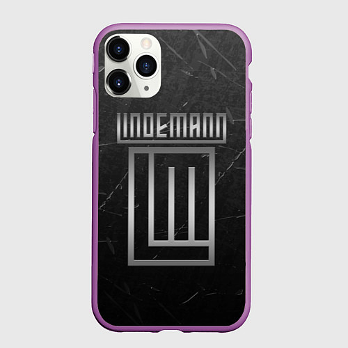 Чехол iPhone 11 Pro матовый LINDEMANN / 3D-Фиолетовый – фото 1
