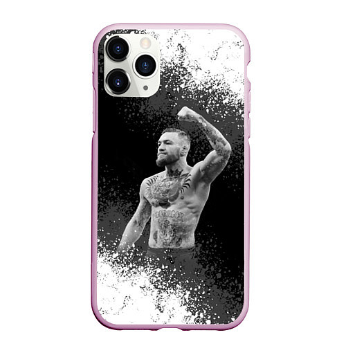 Чехол iPhone 11 Pro матовый Conor McGregor / 3D-Розовый – фото 1