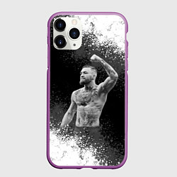 Чехол iPhone 11 Pro матовый Conor McGregor, цвет: 3D-фиолетовый